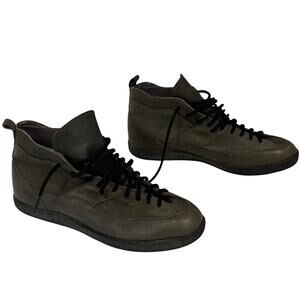 Vintage 80s Nike i.e. Grey Leather Lace Up shoe womens 7 880406 T2 made in Korea